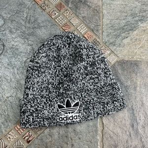 Adidas winter hat black and white